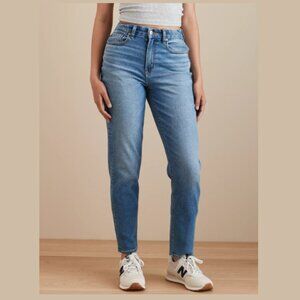 AMERICAN EAGLE Curvy Mom Jeans Real Good Ankle Hi-Rise Stretch Women 8 x 26"